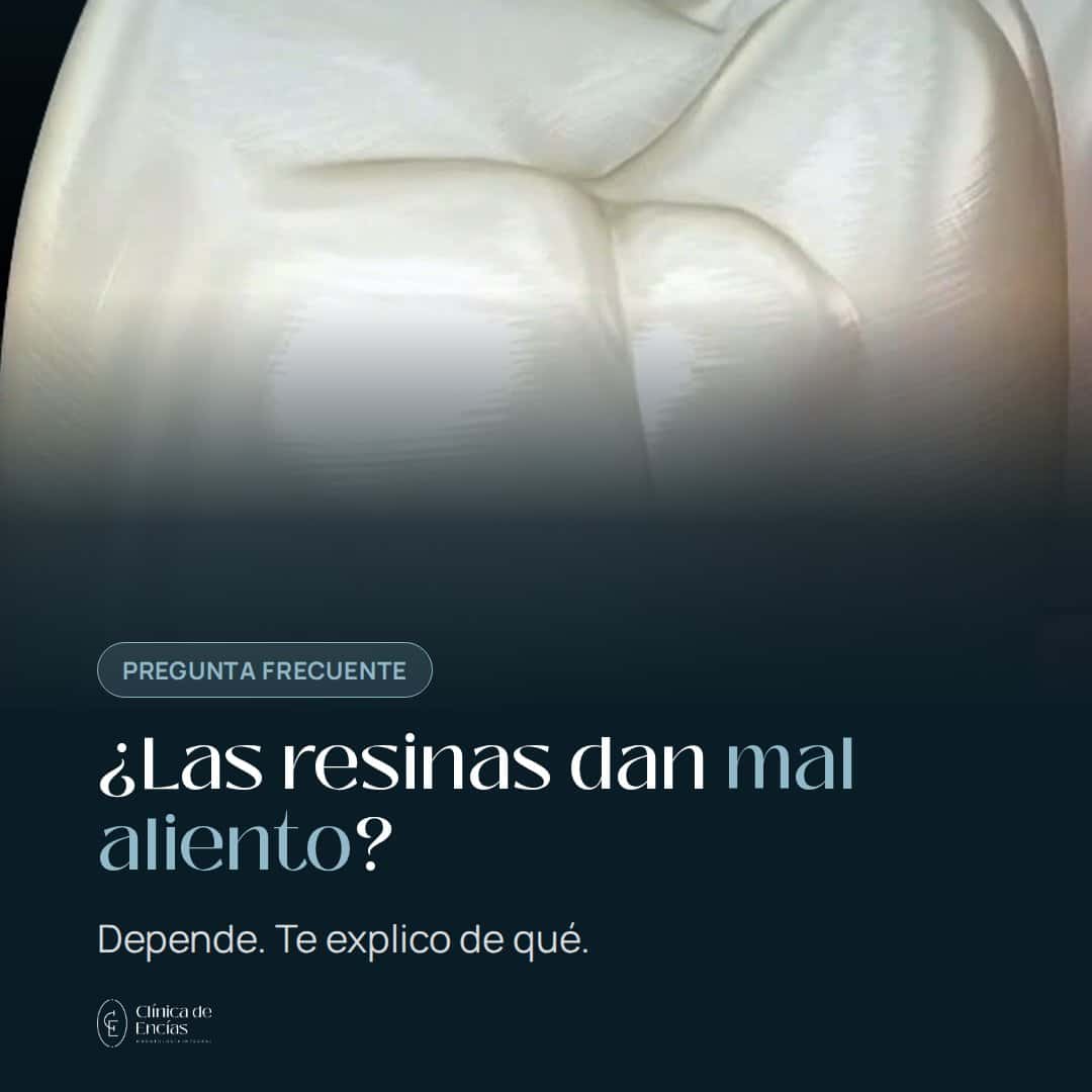 ¿Las resinas dan mal aliento?